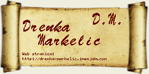 Drenka Markelić vizit kartica